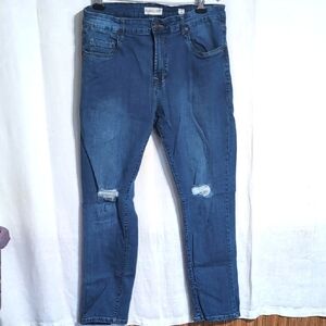 Hawk's Bay Men's Distressed Slim Fit Jeans Size 38x32